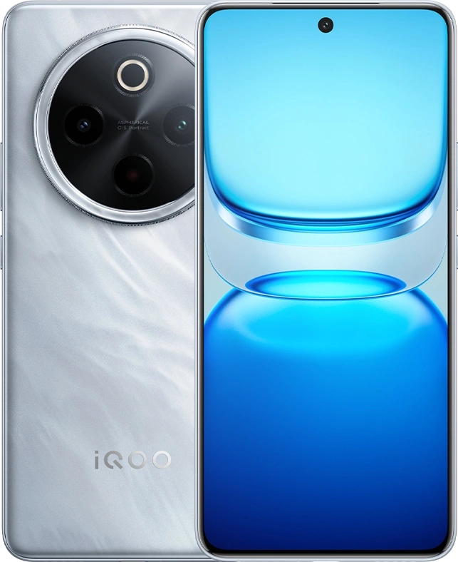 Смартфон iQOO Z10 256Gb 12Gb серебристый моноблок 3G 2Sim 6.77" 1080x2392 Android 15 50Mpix 802.11 a/b/g/n/ac/ax NFC GPS Protect