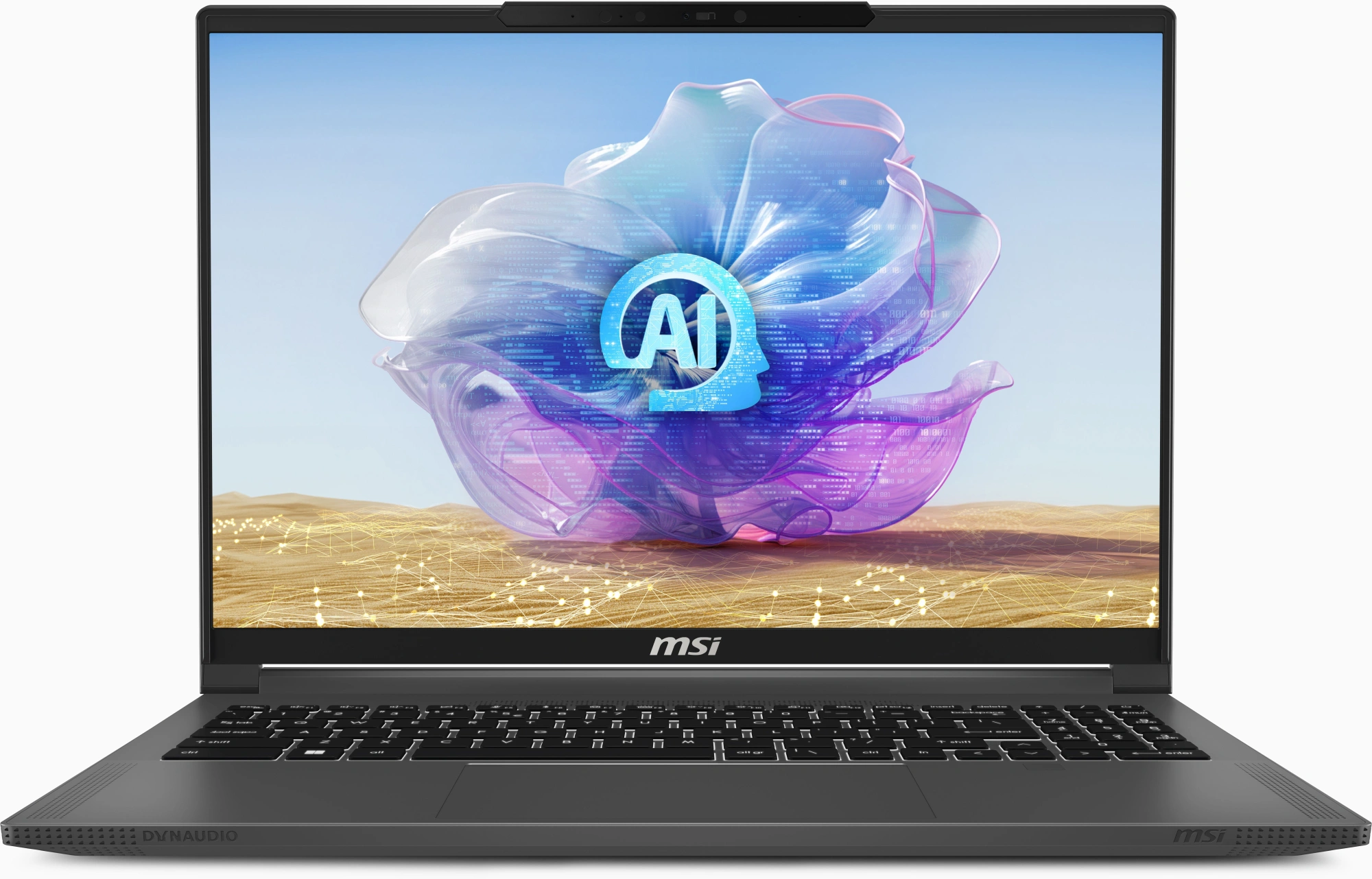 Ноутбук MSI Creator 16 AI Studio A1VIG-060RU Core Ultra 9 185H 64Gb SSD2Tb NVIDIA GeForce RTX4090 16Gb 16" IPS UHD+ (3840x2400) Windows 11 Pro grey WiFi BT Cam (9S7-15F314-060)