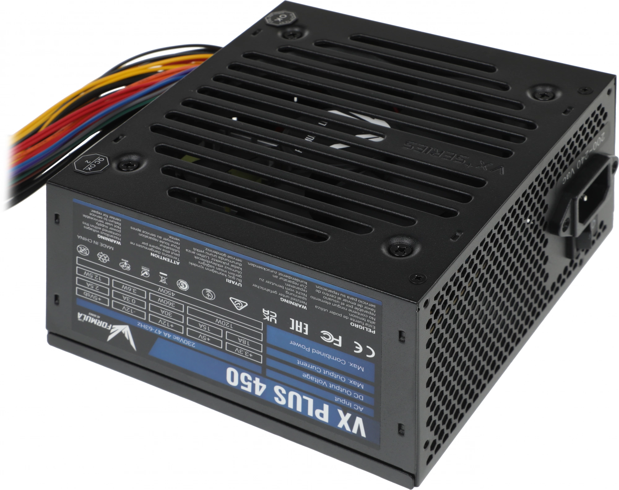 Блок питания Formula ATX 450W AC VX PLUS (20+4pin) 120mm fan 2xSATA RTL