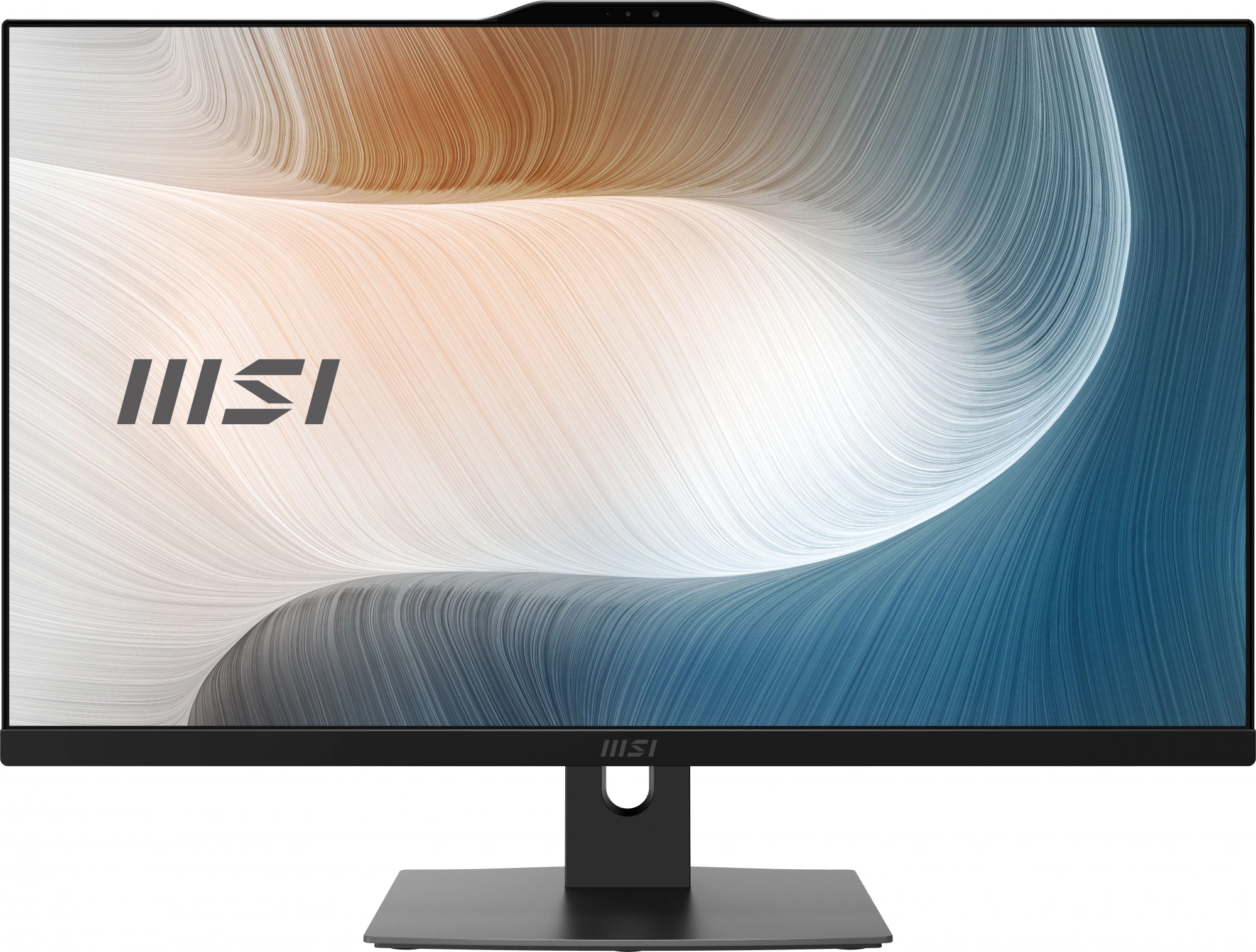Моноблок MSI Modern AM272P 12M-807XRU 27" Full HD i7 1255U (1.7) 32Gb SSD1Tb Iris Xe без ОС GbitEth WiFi BT 120W клавиатура мышь Cam черный 1920x1080