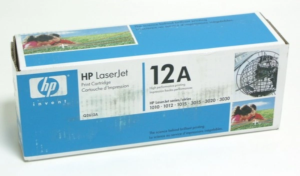 Картридж лазерный HP 12A Q2612A черный бар.в компл. (2000стр.) для HP LJ 1010/1012/1015/1018/1020/1022 без чипа