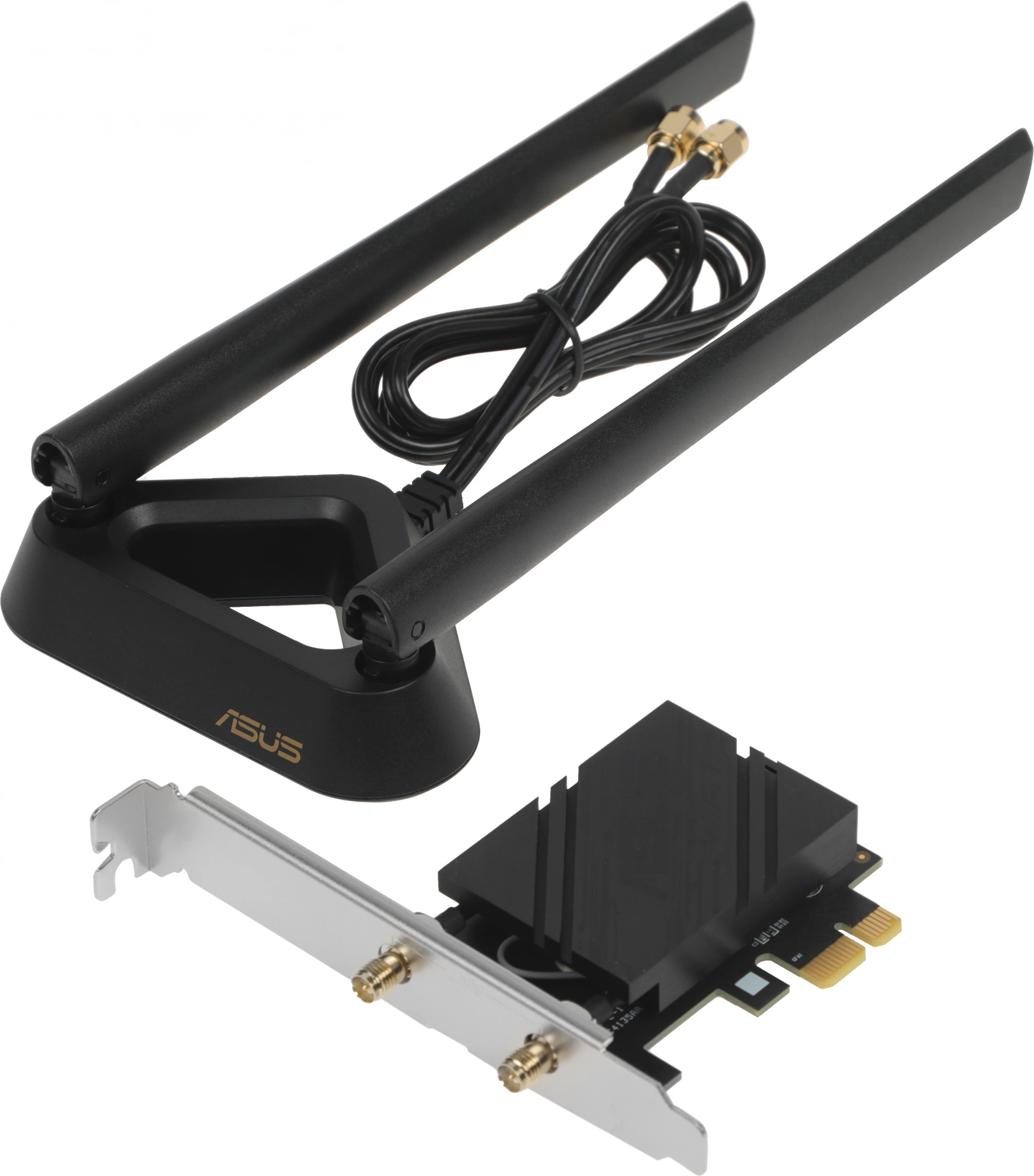 Сетевой адаптер Wi-Fi + Bluetooth Asus PCE-BE92BT BE9400 PCI Express (ант.внеш.несъем.) 2ант.