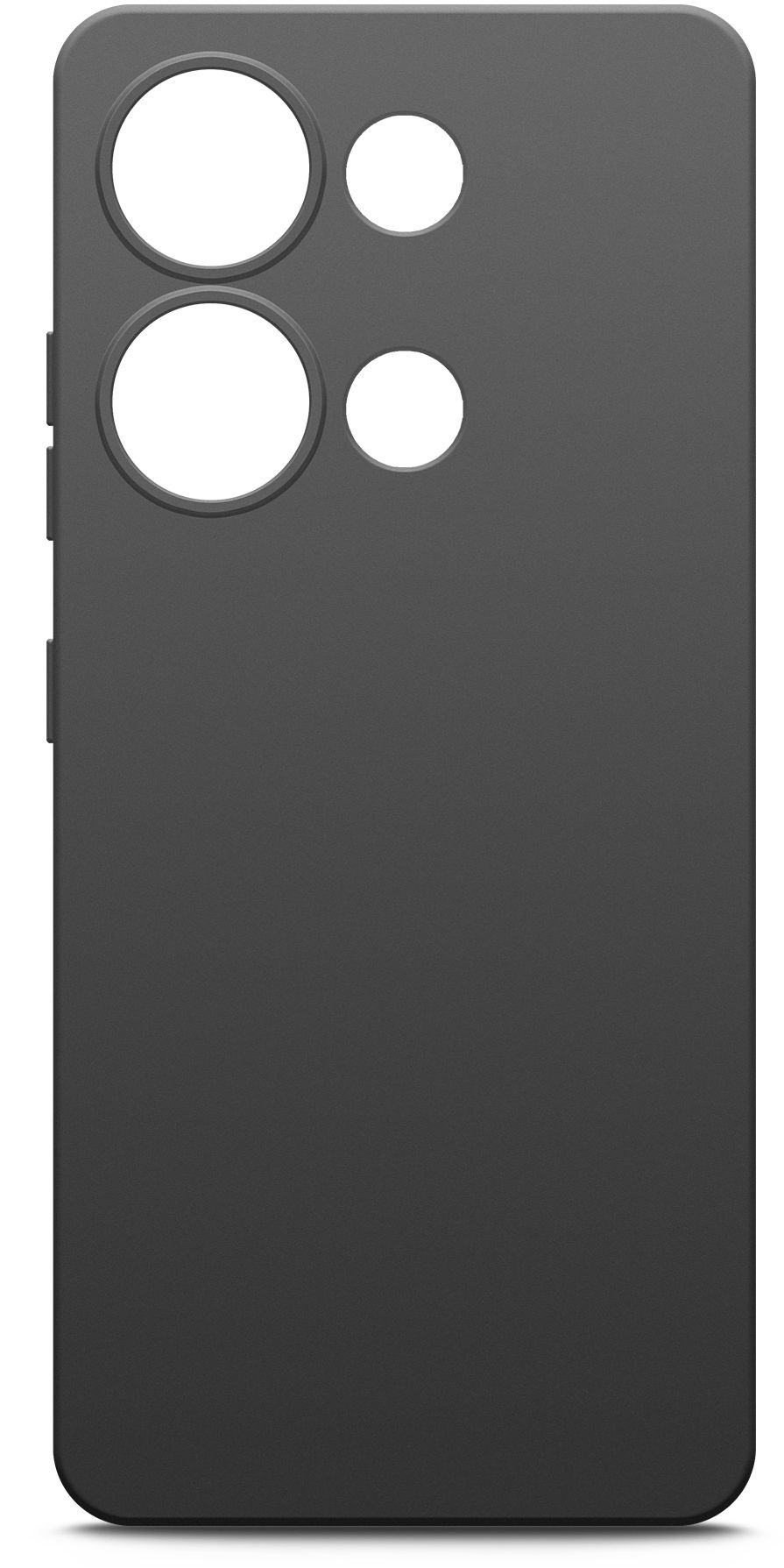 Чехол (клип-кейс) BoraSCO для Xiaomi Redmi Note 13 Pro 4G Silicone Case черный (73006)