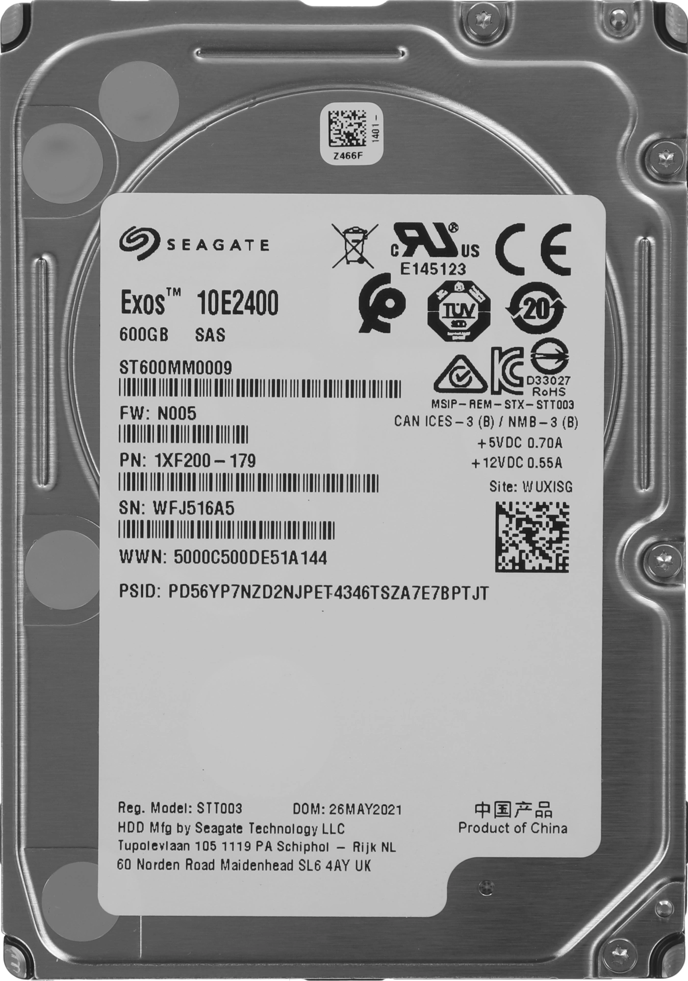 Жесткий диск Seagate SAS 3.0 600GB ST600MM0009 Enterprise Performance (10000rpm) 128Mb 2.5"