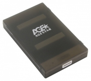 Внешний корпус для HDD/SSD AgeStar 3UBCP1-6G SATA USB3.0 пластик черный 2.5"