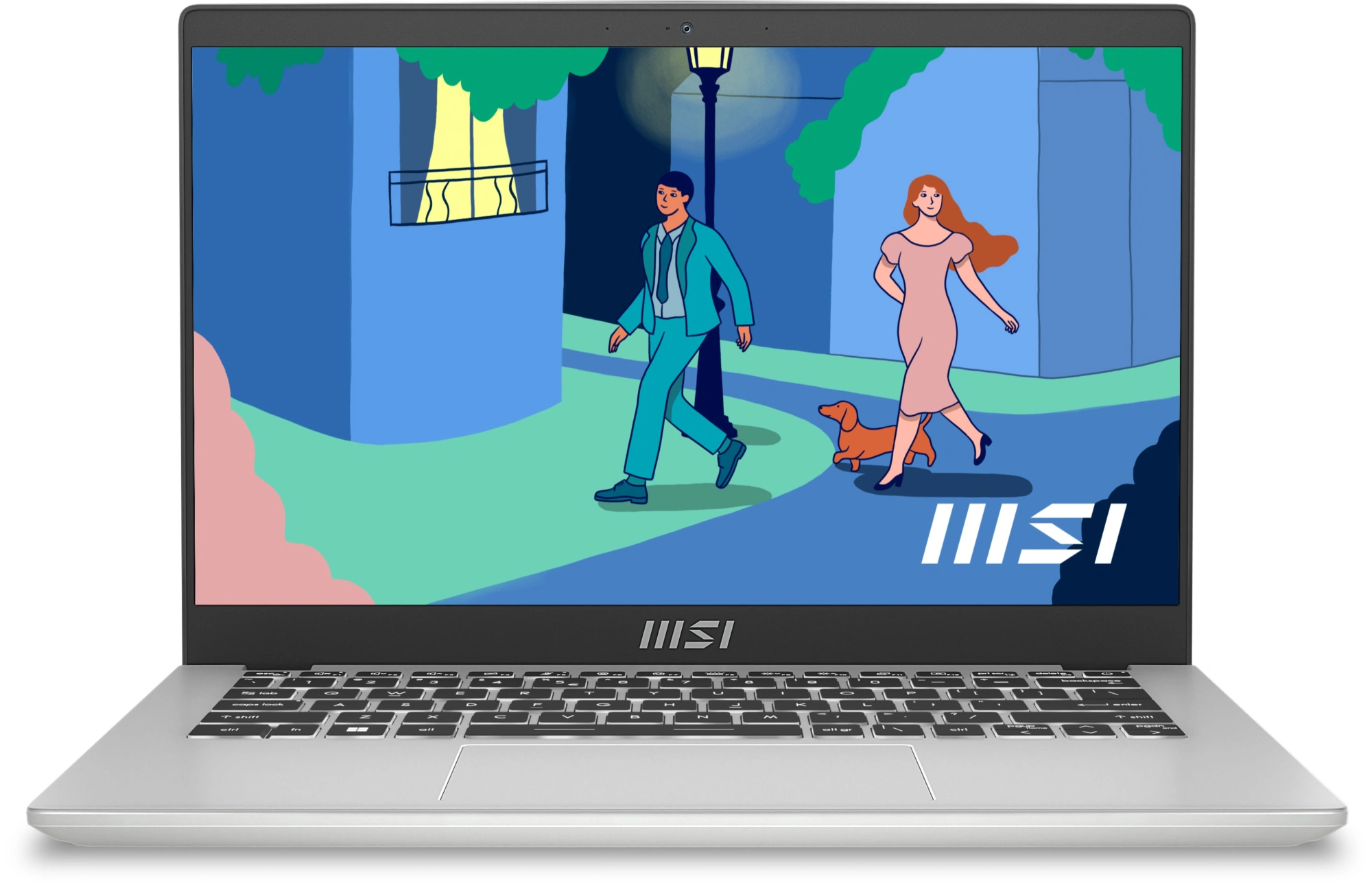 Ноутбук MSI Modern 14 C12MO-688RU Core i7 1255U 16Gb SSD512Gb Intel Iris Xe graphics 14" IPS FHD (1920x1080) Windows 11 Pro silver WiFi BT Cam (9S7-14J111-688)