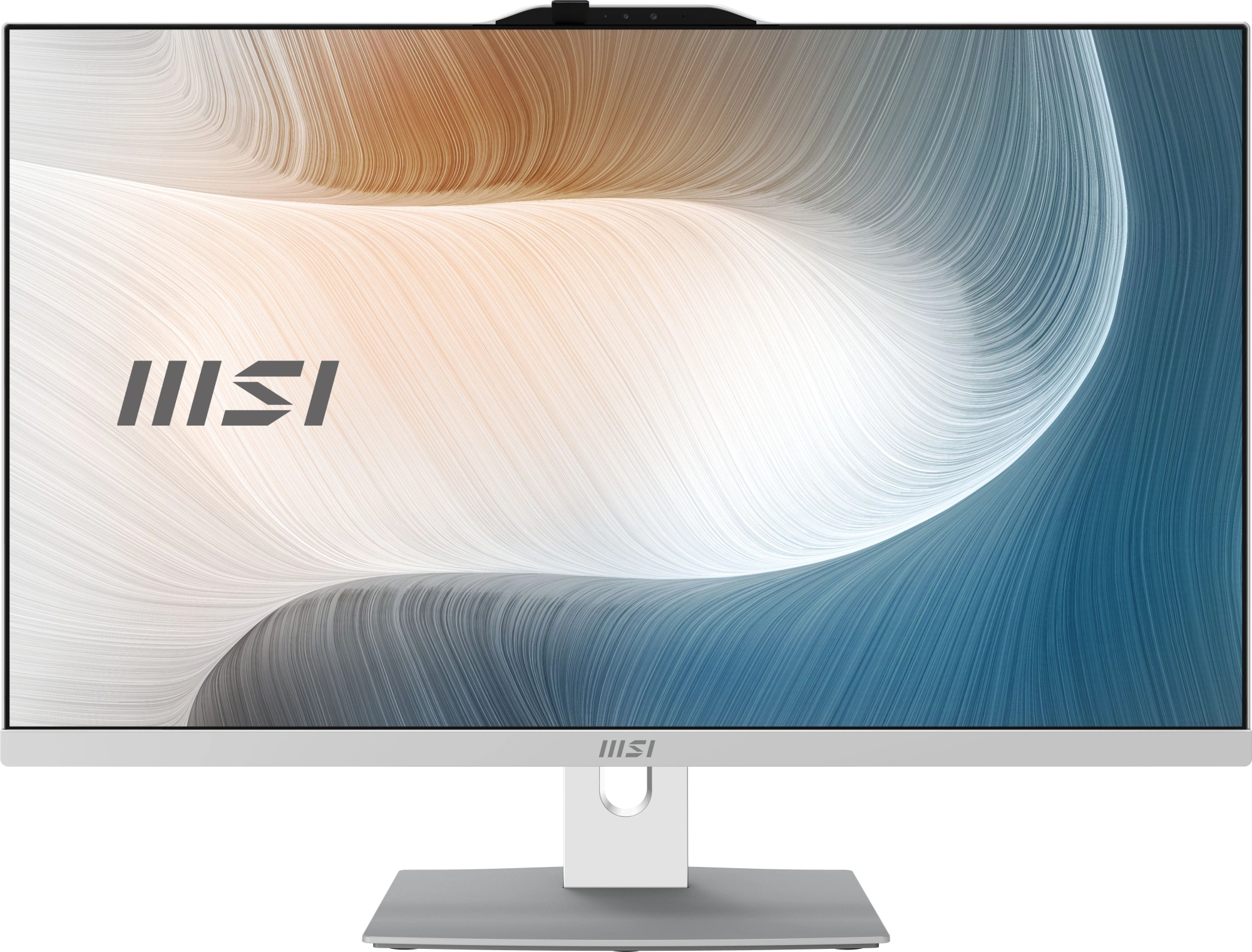 Моноблок MSI Modern AM272P 1M-674RU 27" Full HD Core 5 120U (1.4) 16Gb SSD512Gb Graphics Windows 11 Pro GbitEth WiFi BT 120W клавиатура мышь Cam белый 1920x1080