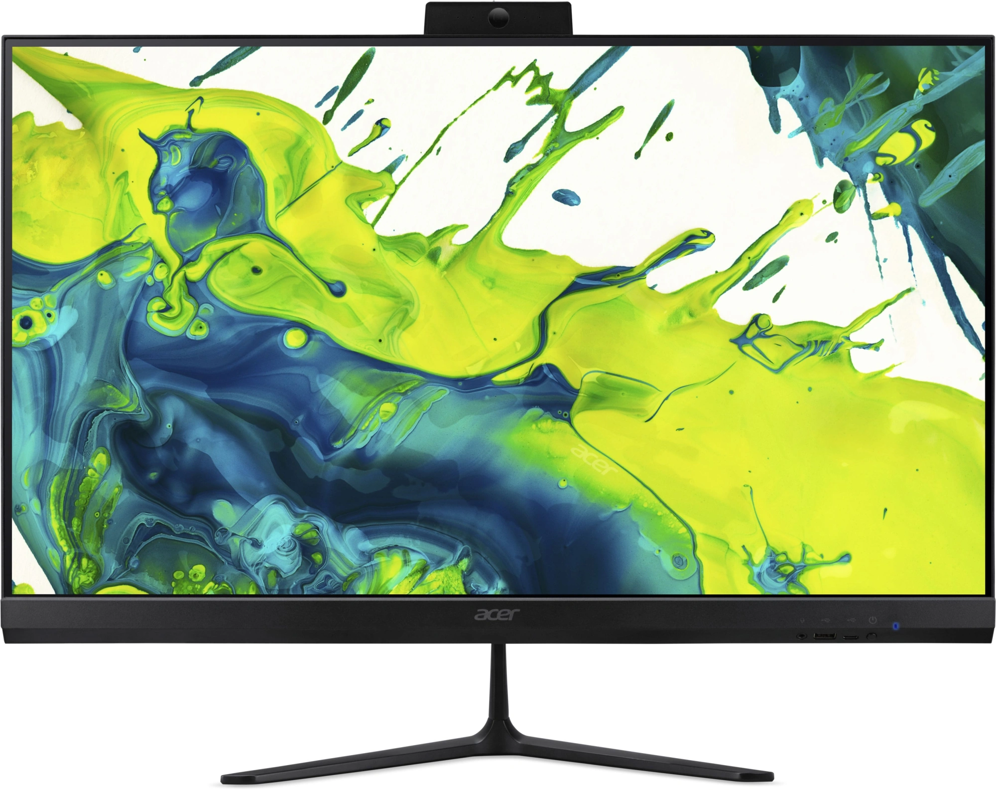 Моноблок Acer Aspire C27-2G 27" Full HD Ryzen 5 7430U (2.3) 16Gb SSD512Gb RGr Eshell GbitEth WiFi BT 65W клавиатура мышь Cam черный 1920x1080