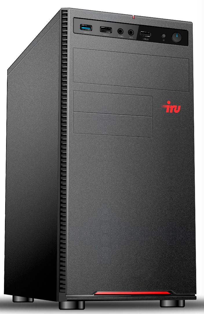 ПК IRU Home 310H5SE MT i5 10400 (2.9) 16Gb SSD240Gb UHDG 630 FreeDOS GbitEth 400W черный (RUS) (1610468)