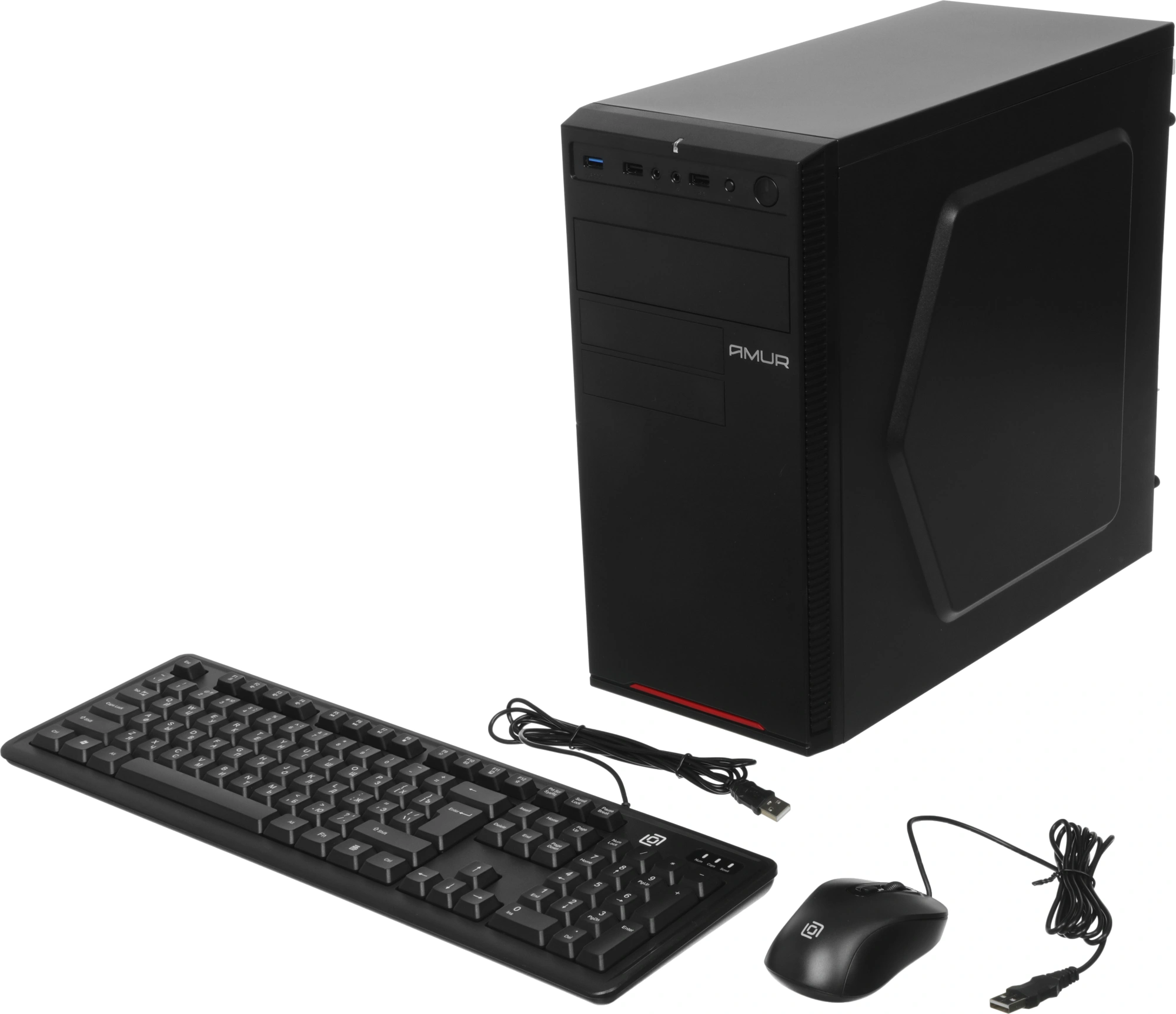 ПК Amur Нарвал B7I21 MT i5 12400 (2.5) 16Gb SSD512Gb UHDG 730 FreeDOS 2.5xGbitEth+1xGbitEth 500W мышь клавиатура черный (RUS) (2149657)