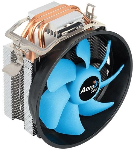 Устройство охлаждения(кулер) Aerocool Verkho 3 Plus Soc-AM5/AM4/1200/1700/1851 серебристый/синий 4-pin 18-27dB Al+Cu 125W 528gr Ret