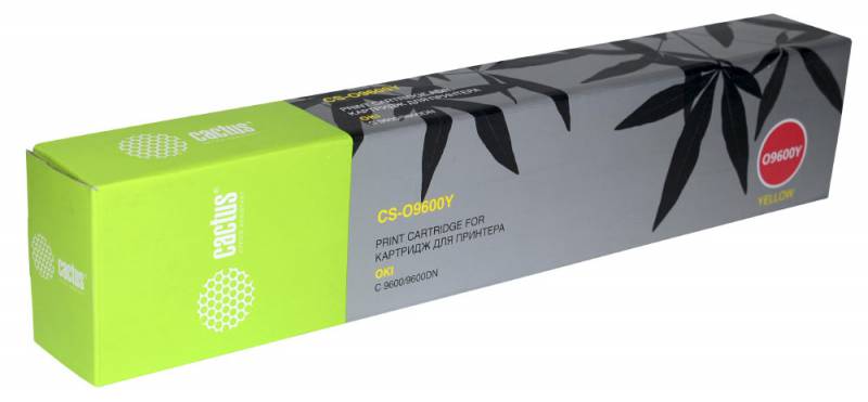 Картридж лазерный Cactus CS-O9600Y 42918913 желтый (15000стр.) для Oki C 9600/9650/9800/9850