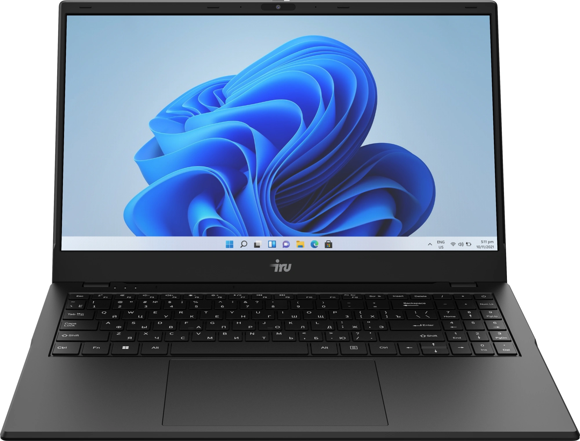 Ноутбук IRU Planio 15ING N-series N100 8Gb SSD512Gb Intel UHD Graphics 15.6" IPS FHD (1920x1080) Windows 11 Pro 64 black WiFi BT Cam 6000mAh (2059105)