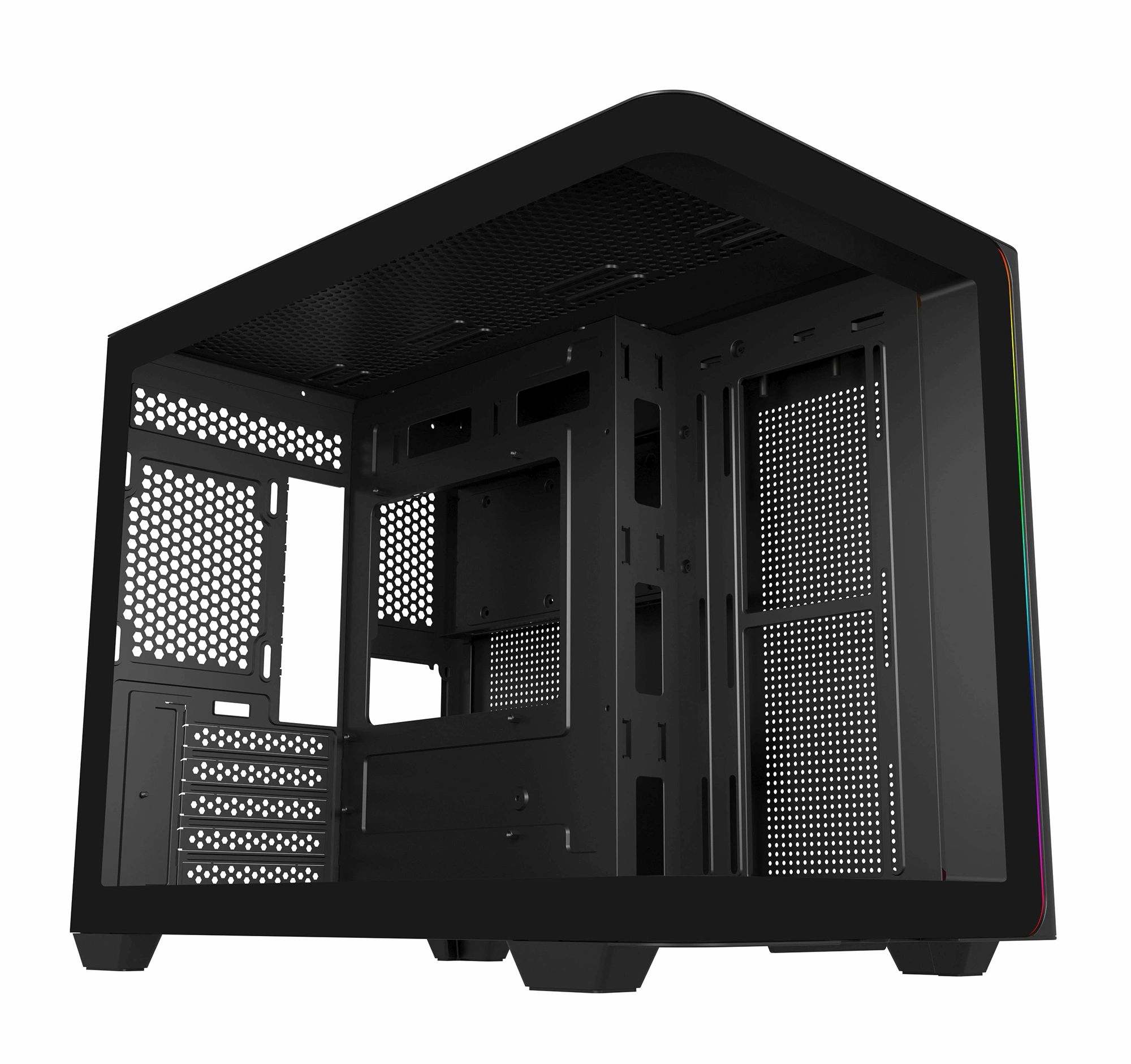 Корпус Bloody BD-CC112 черный без БП mATX 9x120mm 2xUSB3.0 audio bott PSU