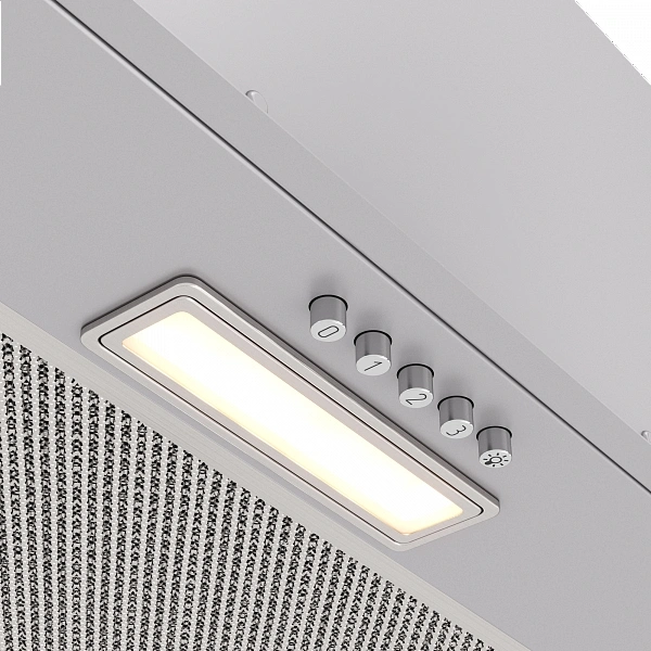 Вытяжка встраиваемая Elikor Cube Basic 60П-500-К3Д хром управление: кнопочное (1 мотор)