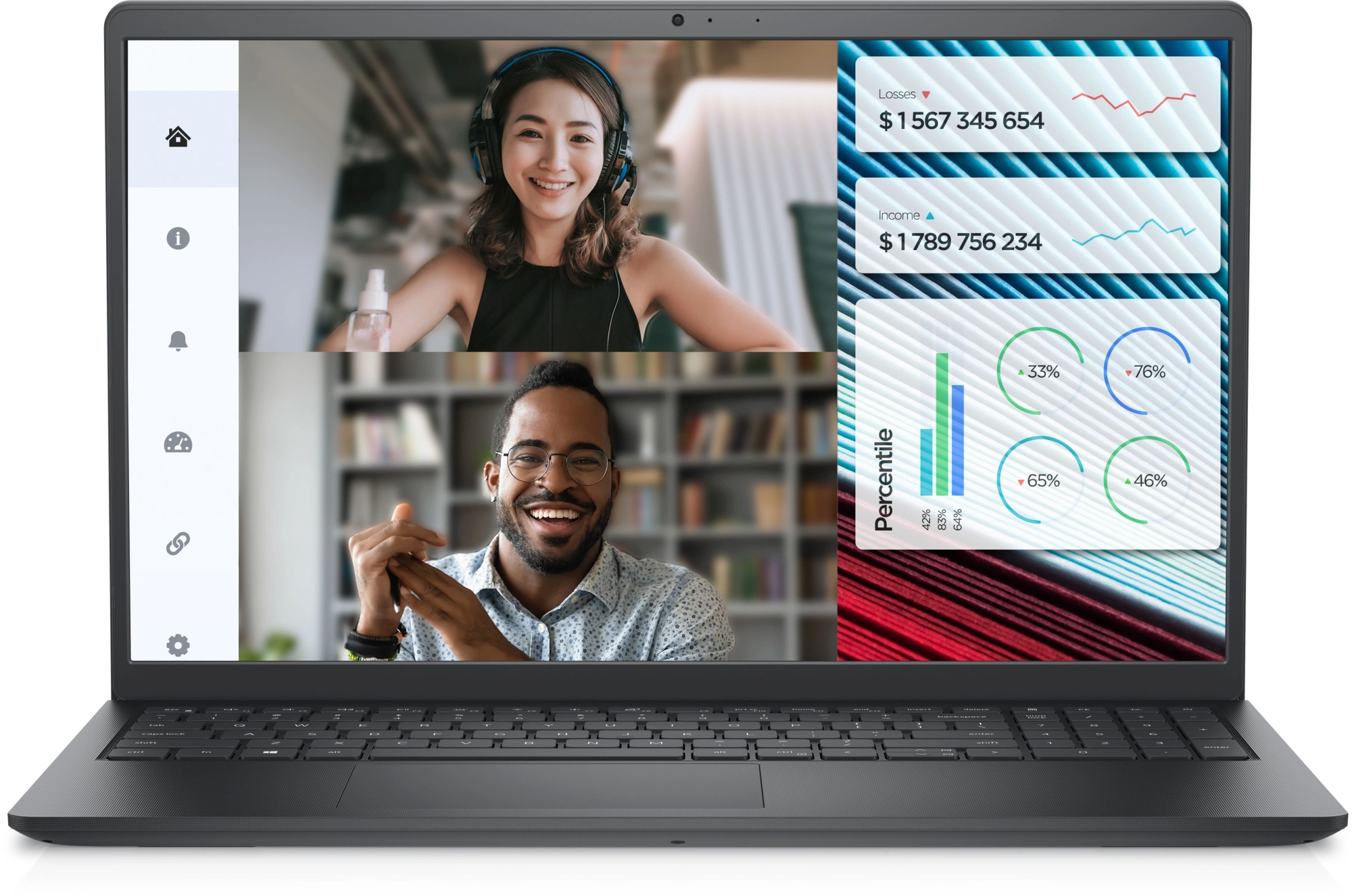 Ноутбук Dell Vostro 3520 Core i3 1215U 8Gb SSD512Gb Intel UHD Graphics 15.6" WVA FHD (1920x1080) Linux Ubuntu black WiFi BT Cam (3520-3850)
