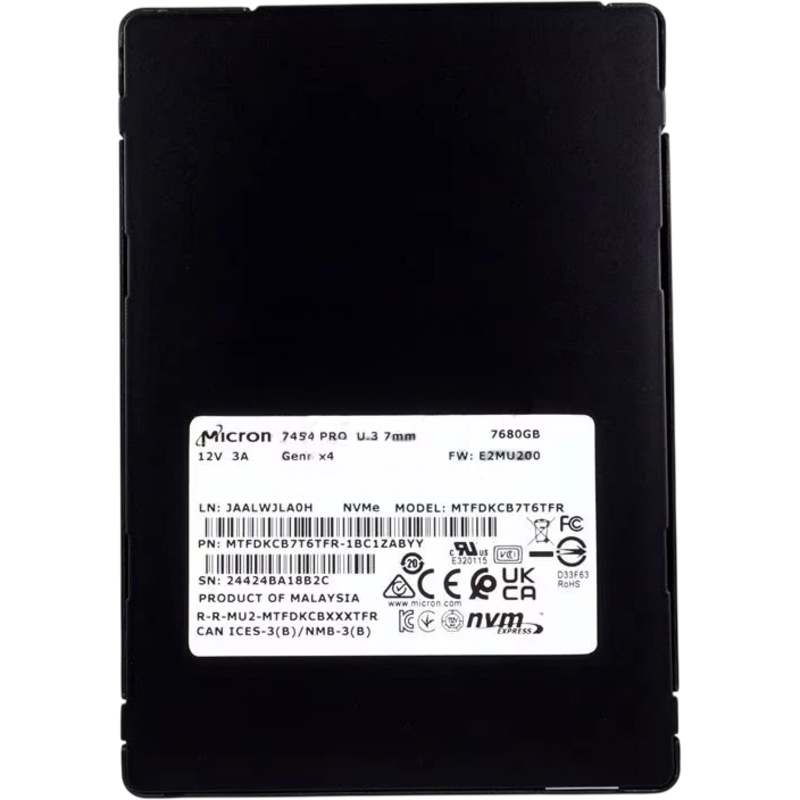 Micron 7450 PRO (MTFDKCB7T6TFR-1BC1ZABYY)