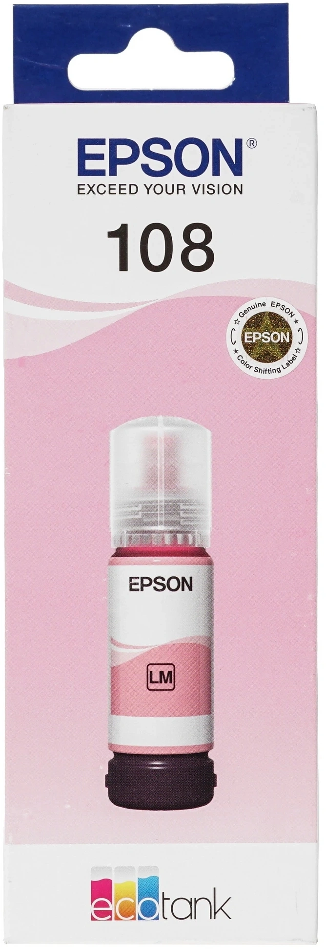 Чернила Epson 108 C13T09C64A светло-пурпурный 70мл для Epson L8050/L18050