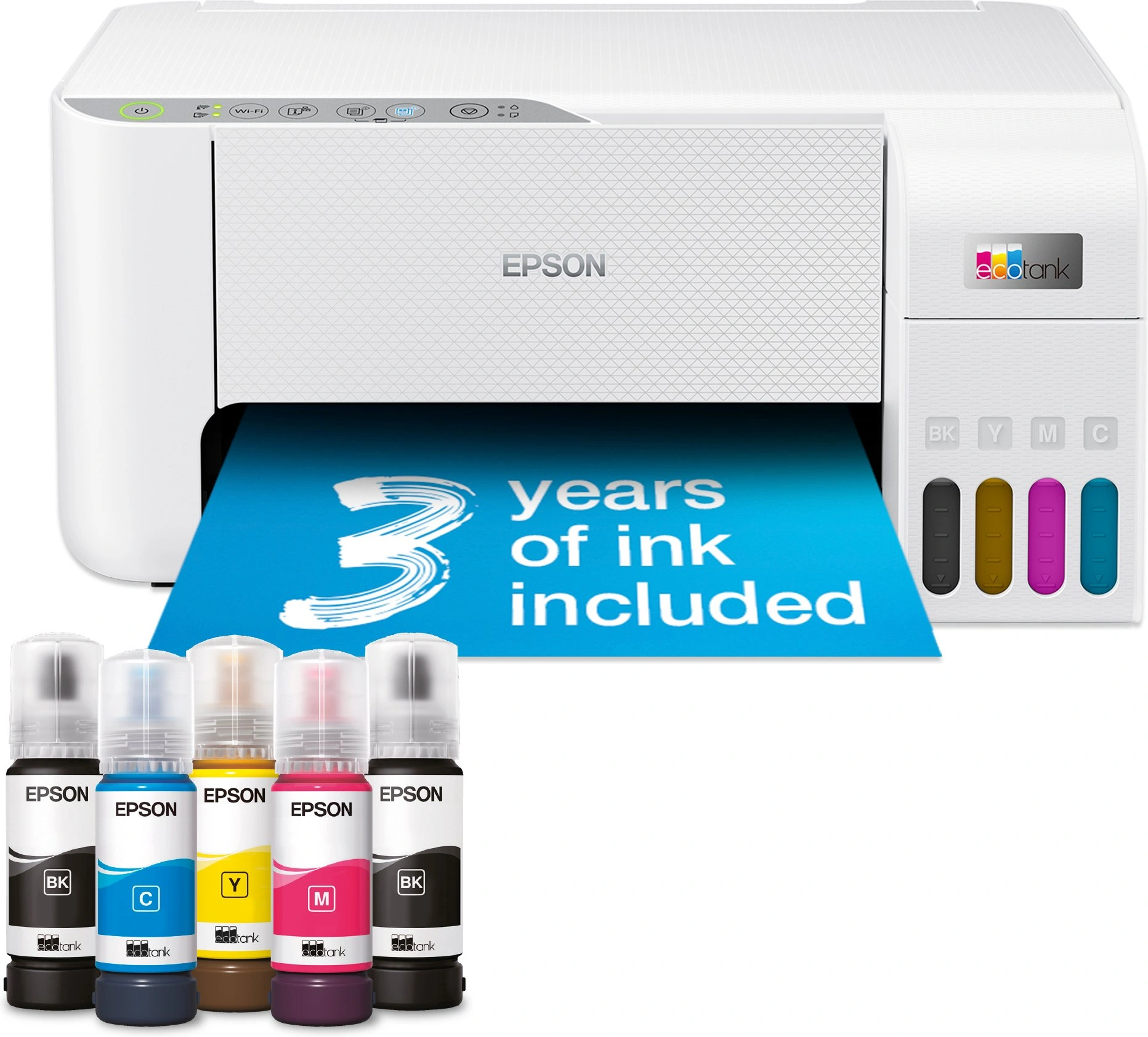 МФУ струйный Epson EcoTank L3276 (103) (C11CJ67436) A4 WiFi белый