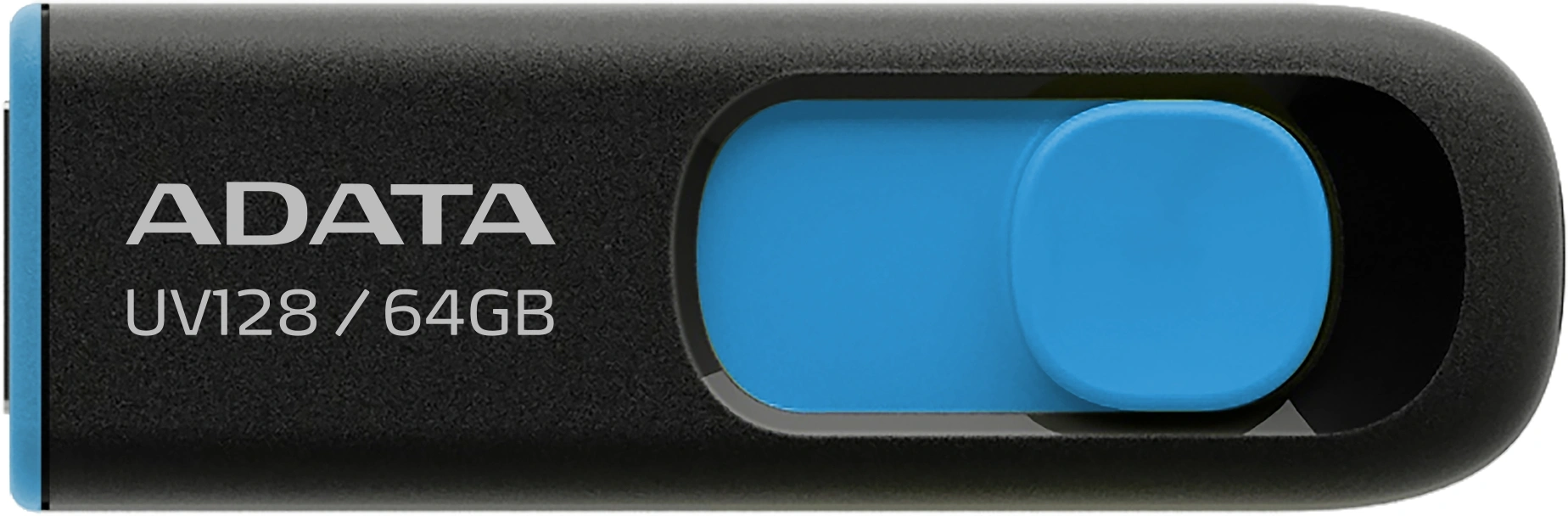 Флеш Диск A-Data 64Gb DashDrive UV128 AUV128-64G-RBE USB3.0 черный/синий