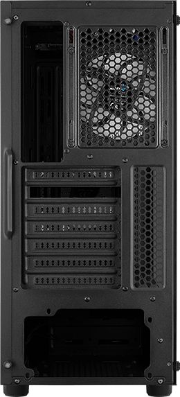 Корпус Aerocool Menace Saturn FRGB-G-BK-v1 черный без БП ATX 7x120mm 2x140mm 2xUSB3.0 audio bott PSU