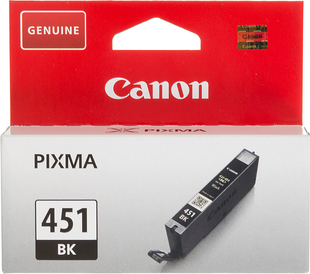 Картридж струйный Canon CLI-451BK 6523B001 черный (337стр.) (7мл) для Canon Pixma iP7240/MG6340/MG5440