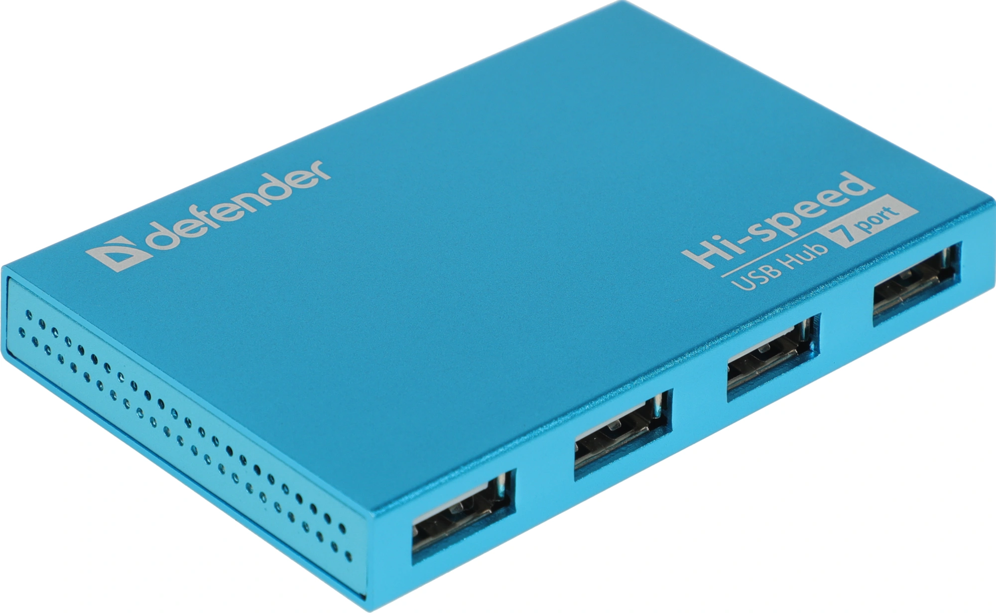 Разветвитель USB 2.0 Defender Septima Slim 7порт. синий (83505)