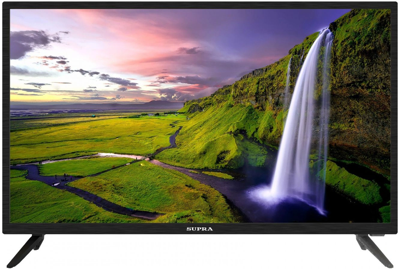 Телевизор LED Supra 40" STV-LC40ST0045F черный FULL HD 60Hz DVB-T DVB-T2 DVB-C USB WiFi Smart TV (RUS)