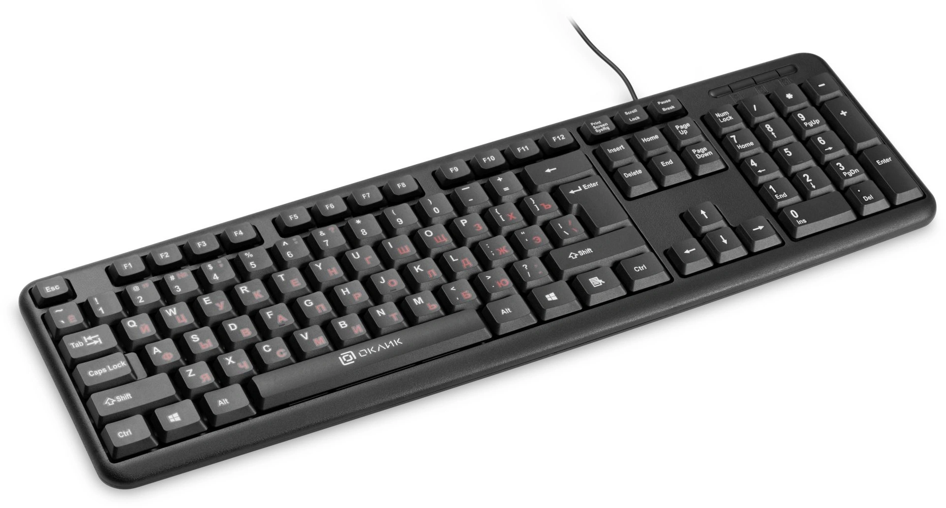 Клавиатура Оклик 90MV2 черный USB (1185967)