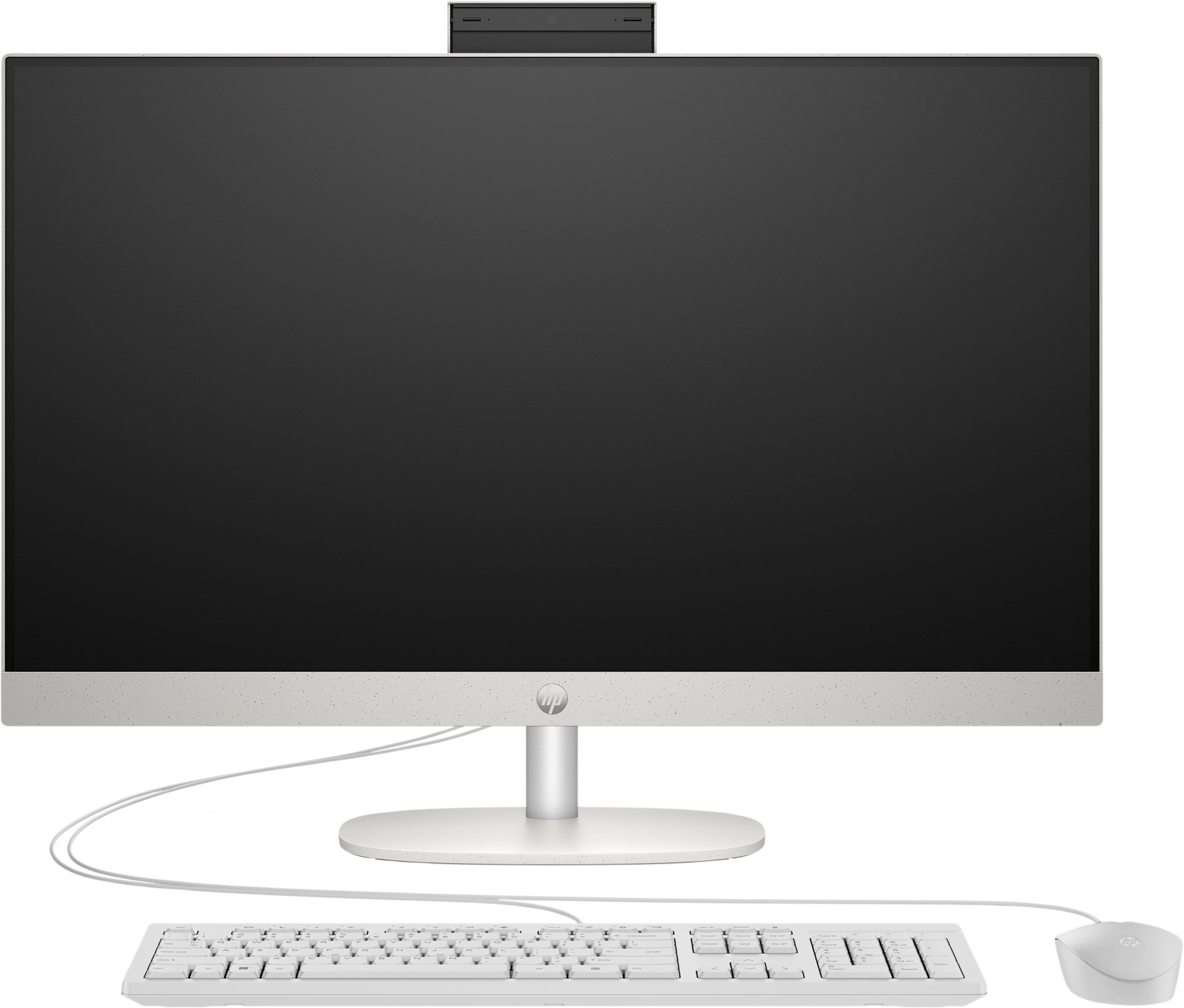 Моноблок HP 24-cr0012i 23.8" Full HD i3 N300 (0.8) 8Gb SSD512Gb UHDG FreeDOS GbitEth WiFi BT 65W клавиатура мышь Cam белый 1920x1080