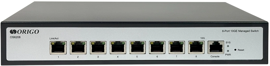 Коммутатор Origo OS6208 OS6208/A1A (L2) 8x10Гбит/с управляемый