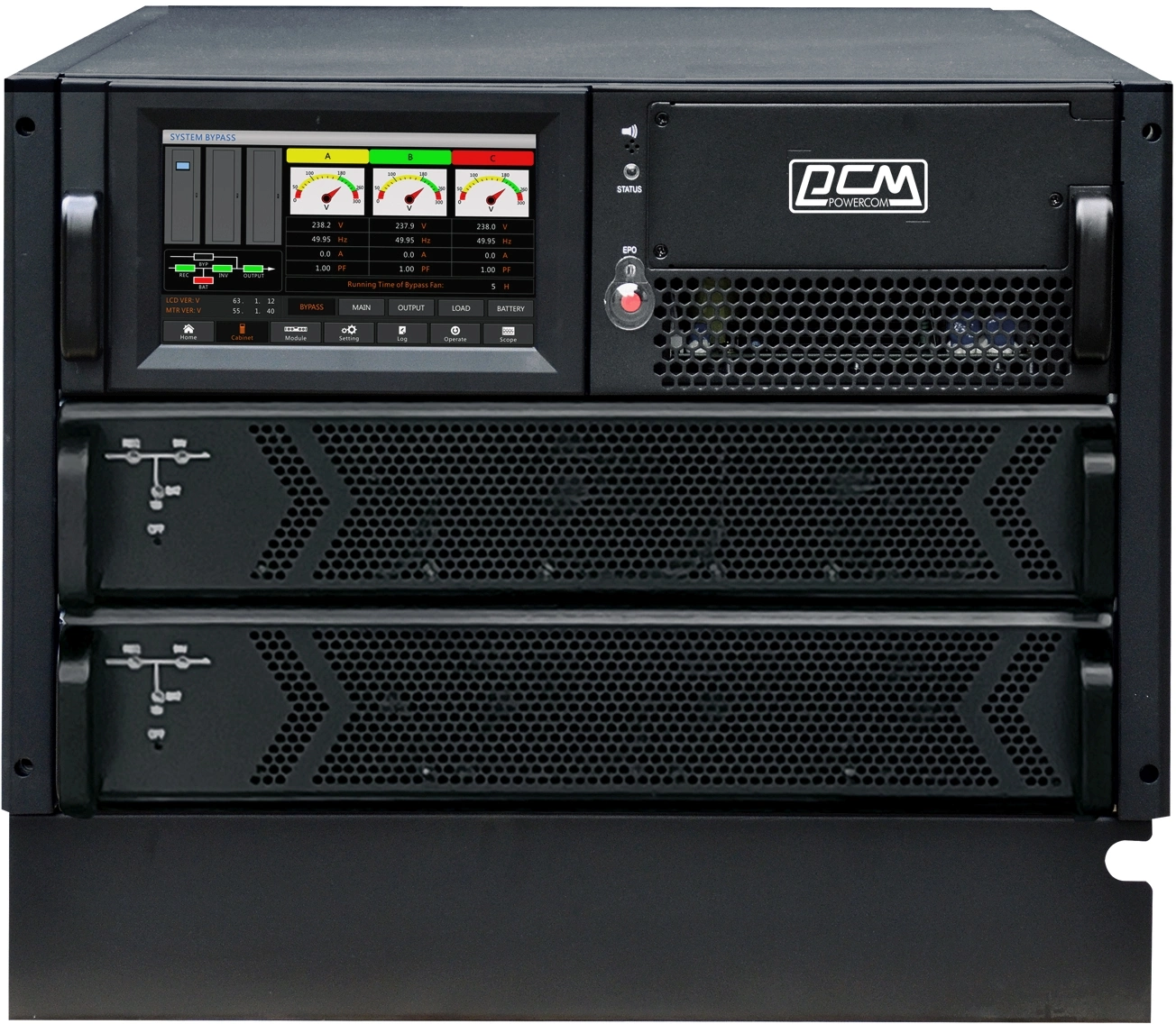 Источник бесперебойного питания Powercom Vanguard-II-33 VGD-II-20R33 (Empty modular cabinet) 20000Вт 20000ВА