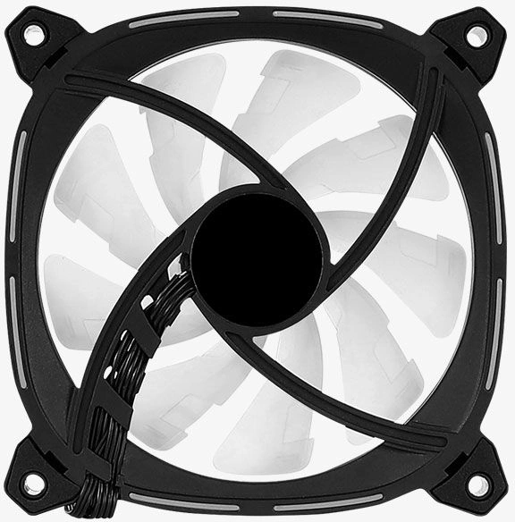 Вентилятор для корпуса Aerocool Astro 12 F ARGB 120х120x25 черный 6-pin 17.5дБ (ASTRO 12 F ARGB) Ret