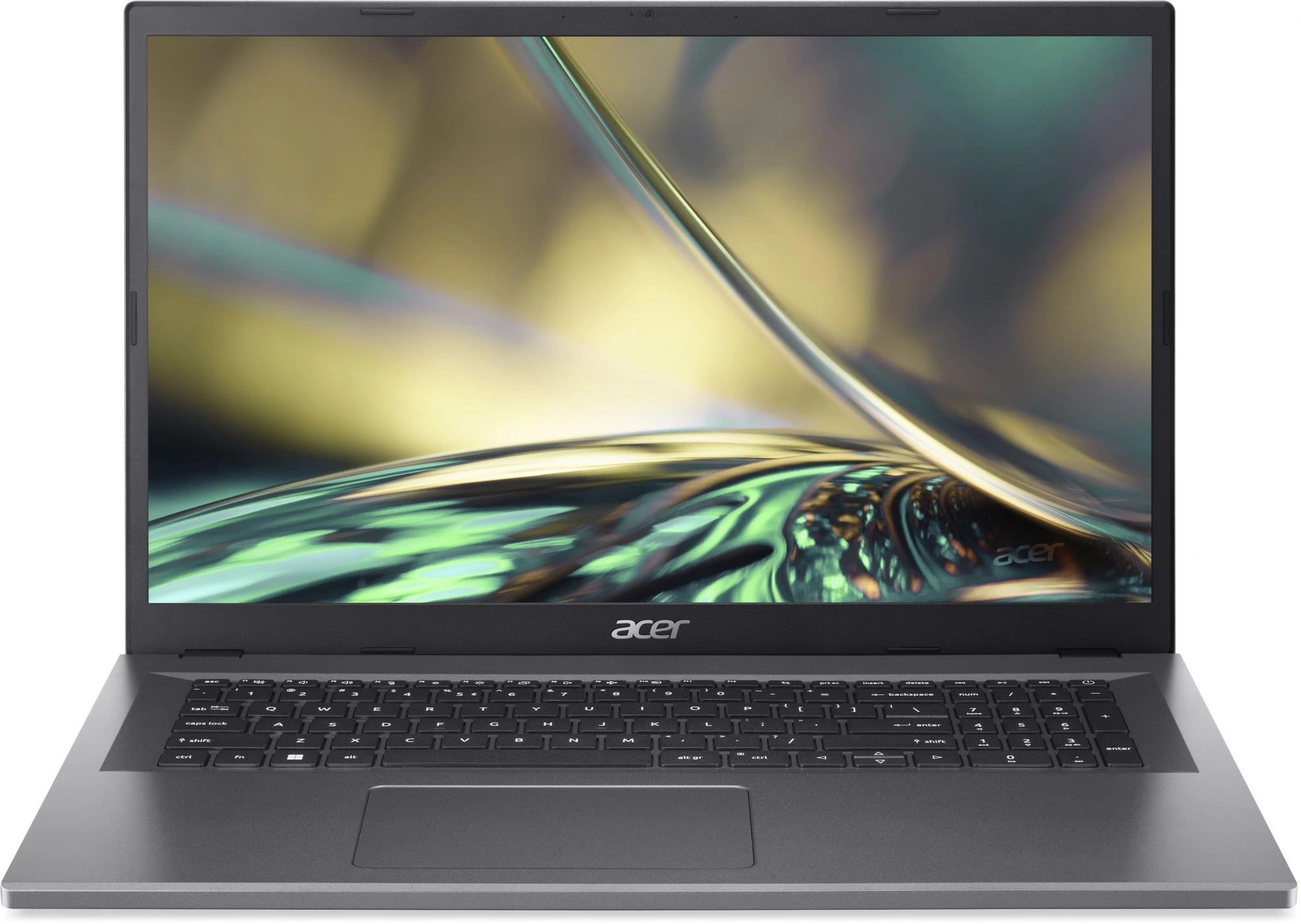 Ноутбук Acer Aspire 3 A317-55P-C3XL N-series N100 8Gb SSD512Gb Intel UHD Graphics 17.3" IPS FHD (1920x1080) без ОС silver WiFi BT Cam (NX.KDKCD.00J)