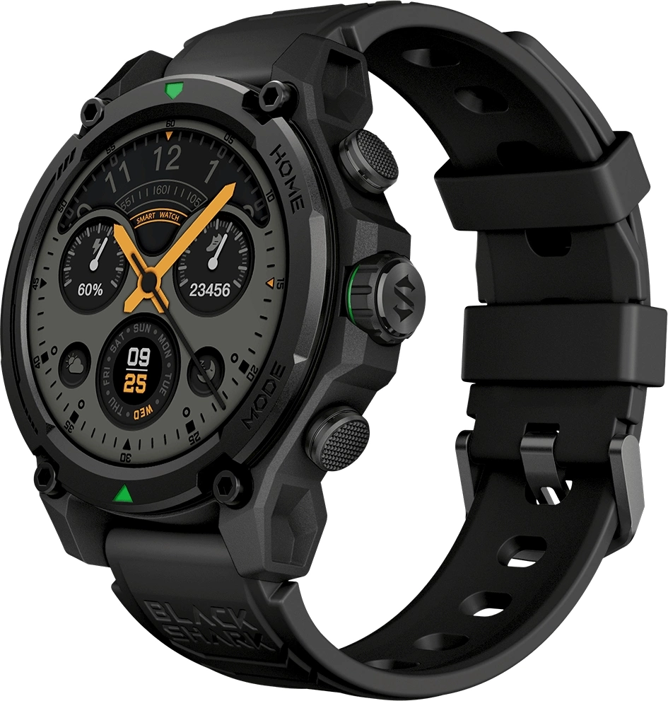 Смарт-часы Black Shark BS-GS3 1.43" AMOLED корп.черный рем.черный разм.брасл.:150-215мм (6974521492610)