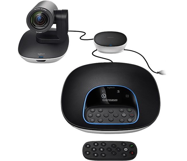 Камера Web Logitech Conference Cam Group черный 3Mpix (1920x1080) USB2.0 с микрофоном (960-001057)