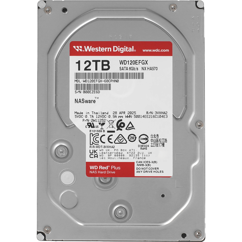 WD Red Plus 12Tb (WD120EFGX)