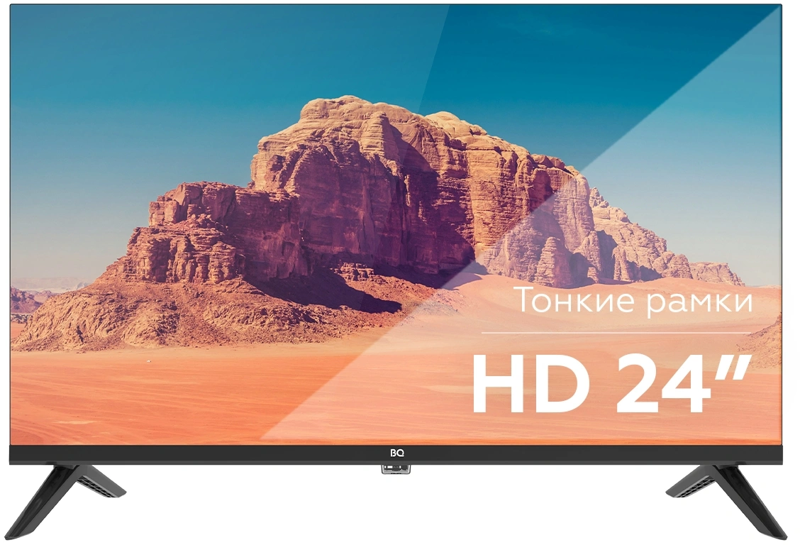 Телевизор LED BQ 24" 24F32B черный HD 60Hz DVB-T DVB-T2 DVB-C 3D USB (RUS)