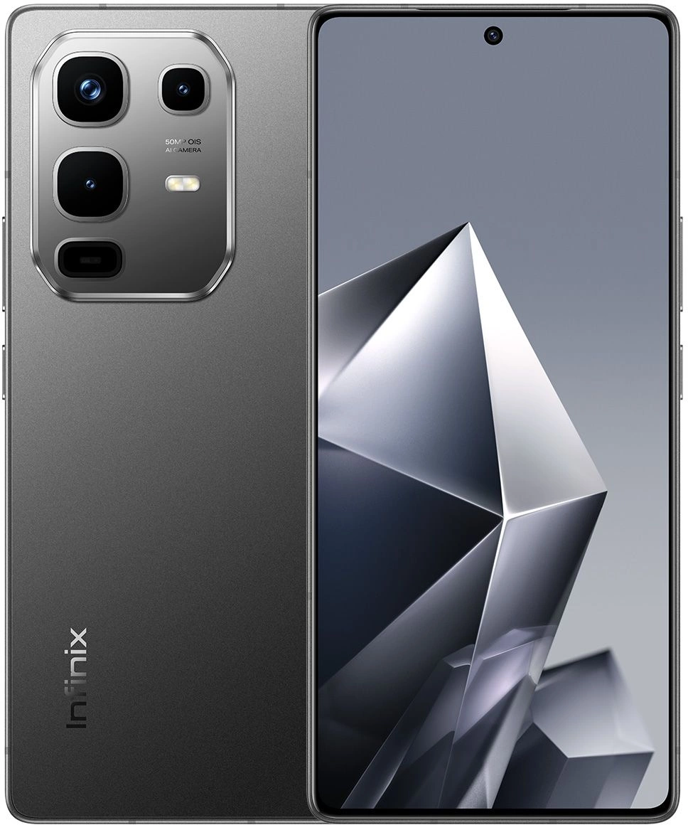 Смартфон Infinix X6858 Note 50 256Gb 8Gb черный моноблок 3G 4G 2Sim 6.78" 1080x2436 Android 15 50Mpix 802.11 a/b/g/n/ac NFC GPS GSM900/1800 GSM1900 Protect FM