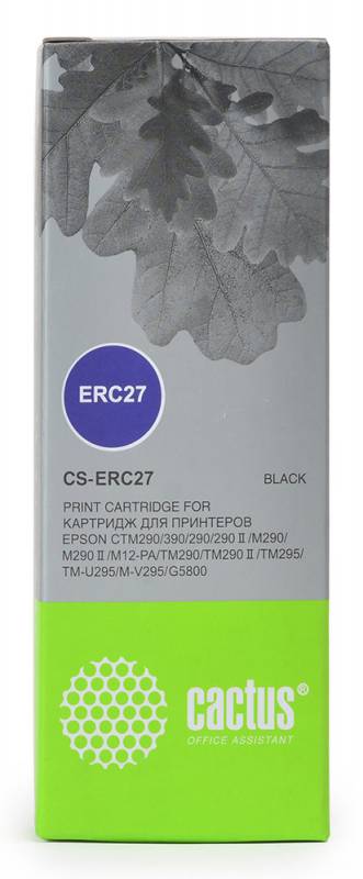 Картридж матричный Cactus CS-ERC27 10x3.5 черный для Epson ERC 27