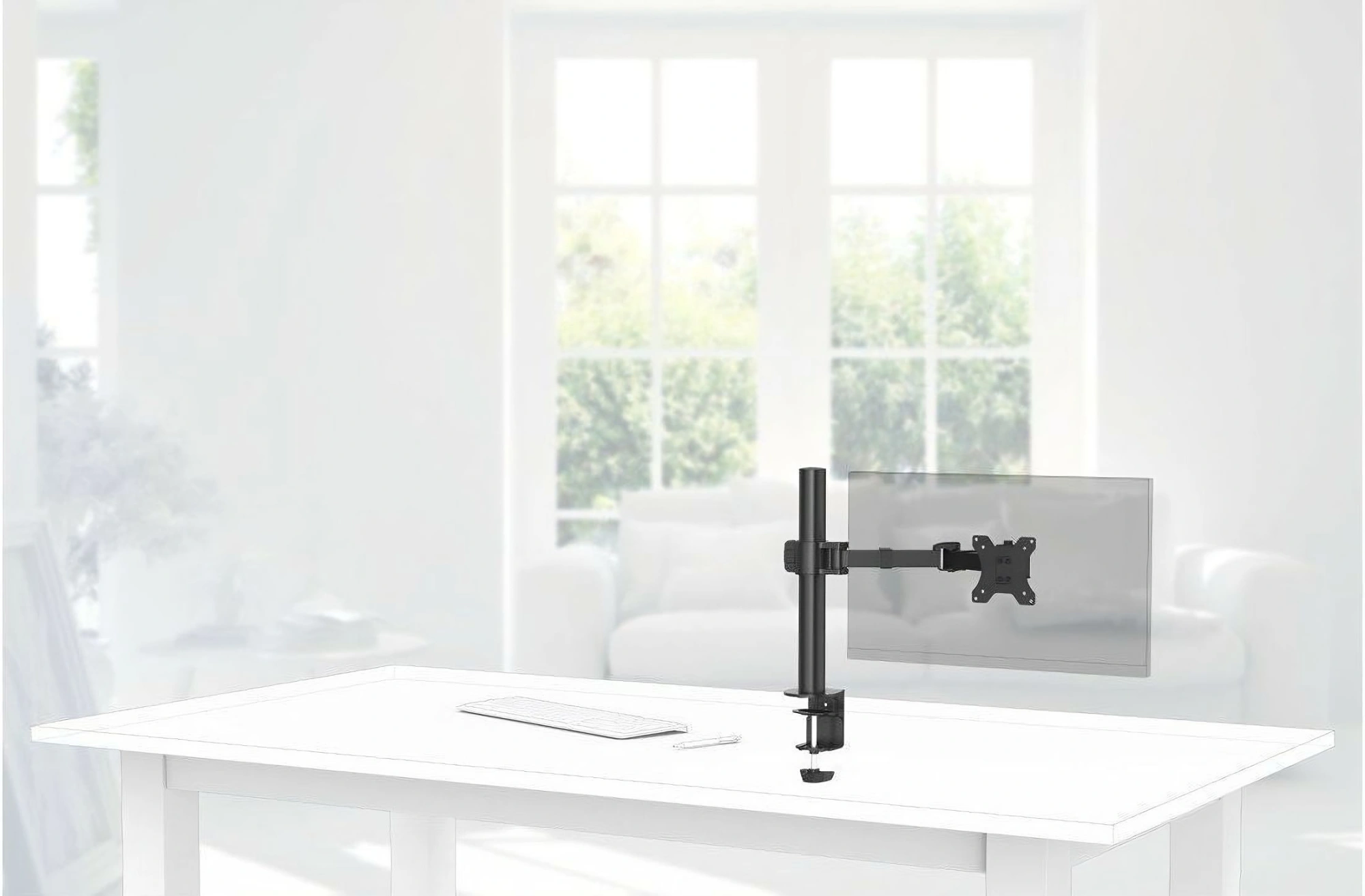 Кронштейн для мониторов Hama FM Arm 00118493 черный 13"-35" макс.15кг настольный поворотно-выдвижной и наклонный