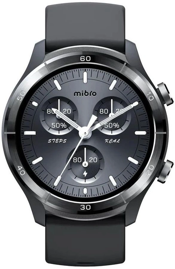 Смарт-часы Mibro A3 Dark Gray 1.39" IPS корп.серый рем.черный (XPAW022DG)