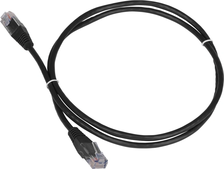 Патч-корд Lanmaster TWT-45-45-7.0-BK UTP RJ-45 вил.-вилка RJ-45 кат.5E 7м черный ПВХ