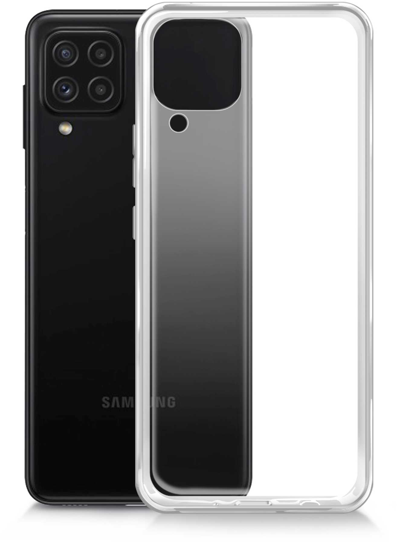 Чехол (клип-кейс) BoraSCO для Samsung Galaxy A22/M22 Silicone Case прозрачный (40289)