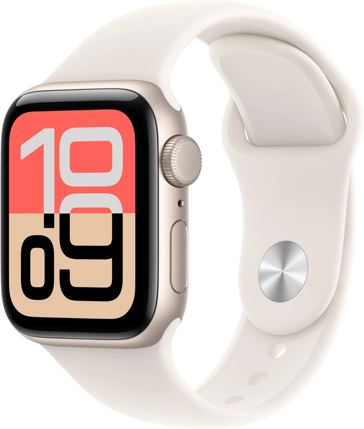 Смарт-часы Apple Watch SE 3 2025 A3324 40мм OLED корп.сияющая звезда Sport Band рем.сияющая звезда разм.брасл.:130-180мм (MEH34LW/A)