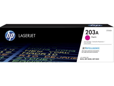Картридж лазерный HP 203A CF543A пурпурный бар.в компл. (1300стр.) для HP M254/280/281
