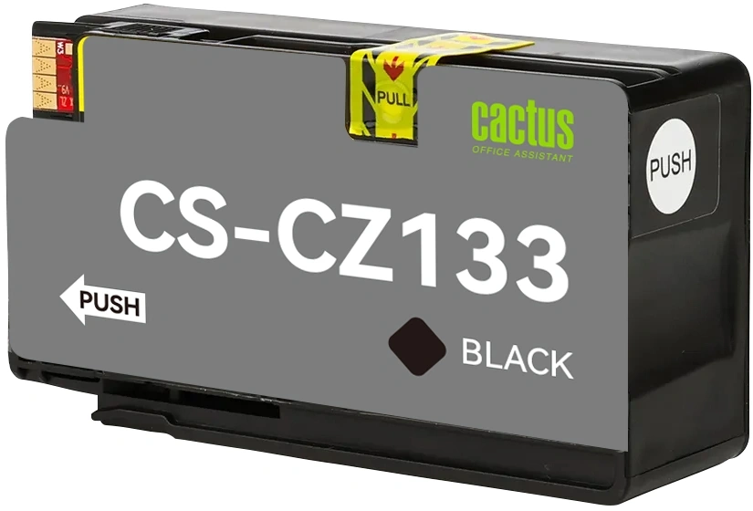 Картридж струйный Cactus CS-CZ133 №711 черный пигментный (73мл) для HP DJ T120/T520/530 с чипом