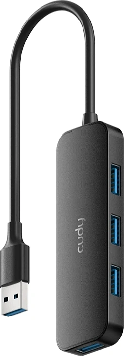 Разветвитель USB 3.0 Cudy UH40A 4порт. черный