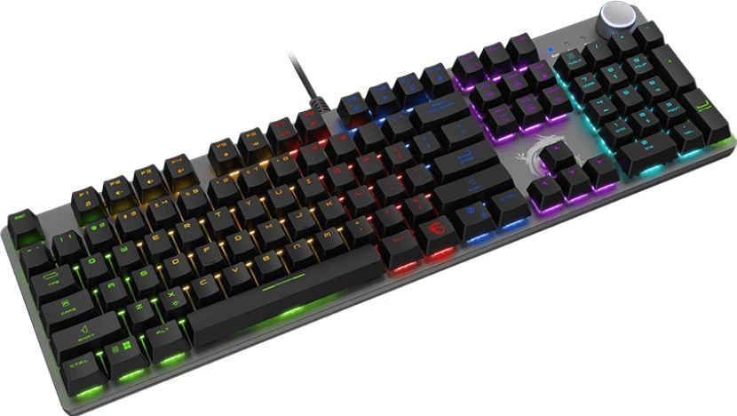 Клавиатура MSI GK320 механическая черный USB Multimedia for gamer LED (S11-04RU259-HH9) кабель 1.6м