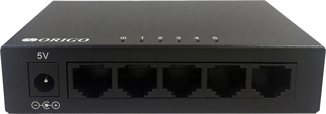 Коммутатор Origo OS2205 OS2205/A2A (L2) 5x1Гбит/с неуправляемый